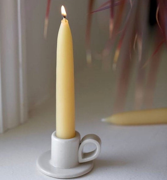 Beeswax Taper Candle - 6 Inch